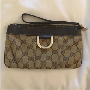 GUCCI GG Monogram Canvas wristlet